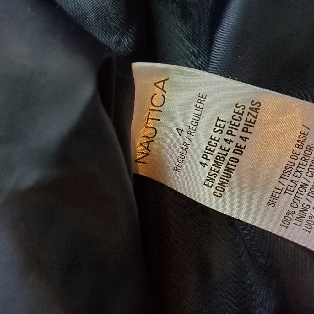 Nautica Kids‎ Boys Blue Chambray Blazer Jacket Size 4